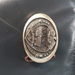 1978 "The union" Solid brass belt buckle